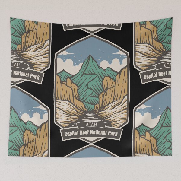 Item preview, Capitol Reef National Park Vintage Mountain Valley designed and sold by JordanHolmes.