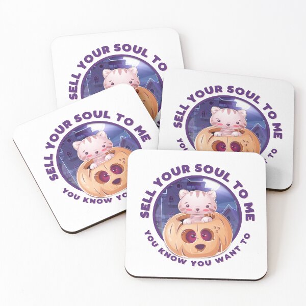 Item preview, Sell Your Soul To Me Cute Cat Design for Halloween or Everyday Wear designed and sold by More-dan-Prints.