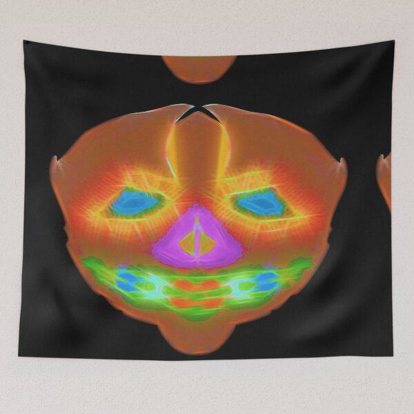 Item preview, HALLOWEEN ABSTRACT POSITIVE VIBES MEXICAN SKULL PAINTING. designed and sold by Ralek.
