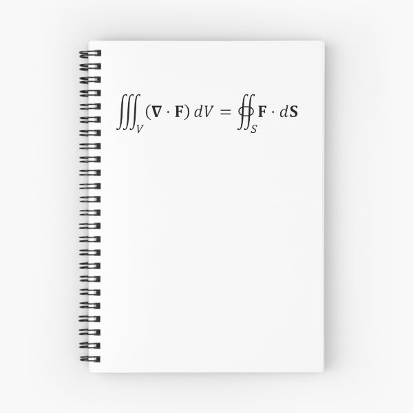 Item preview, divergence theorem equation, differential calculus and math designed and sold by NoetherSym.