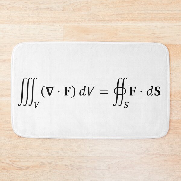 Item preview, divergence theorem equation, differential calculus and math designed and sold by NoetherSym.