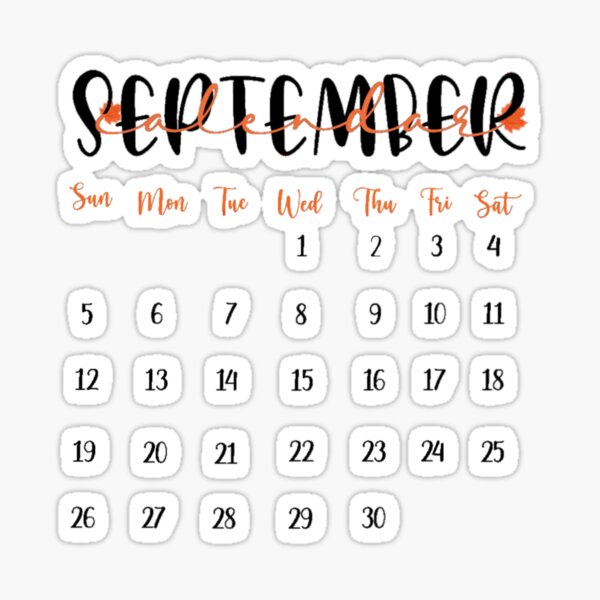 Hi September Sticker