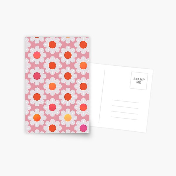 Item preview, Retro Daisies on Pink designed and sold by ShowMeMars.