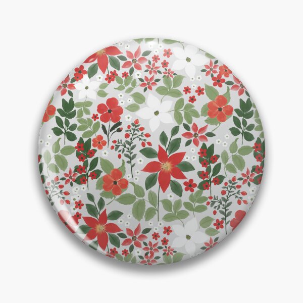 Artikelvorschau, Elegante Winter-rote weiße Blumenmalerei entworfen und verkauft von NdesignTrend.