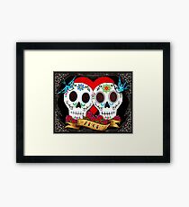 Love Skulls Framed Print