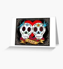 Love Skulls Greeting Card