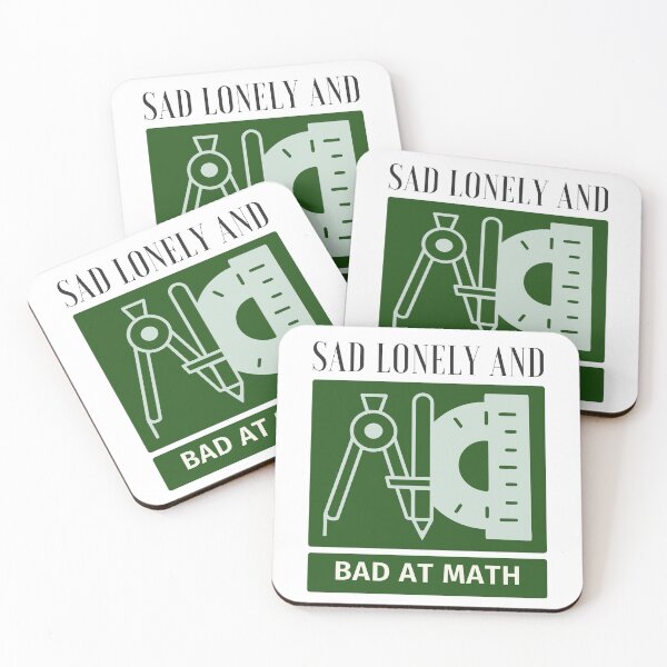 Item preview, Sad lonley and bad at math designed and sold by earth wings.