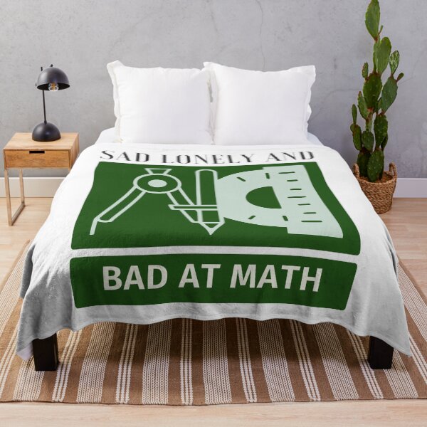 Item preview, Sad lonley and bad at math designed and sold by earth wings.