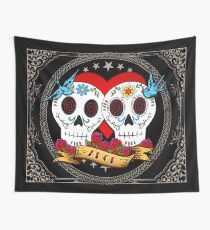 Tela decorativa Love Skulls