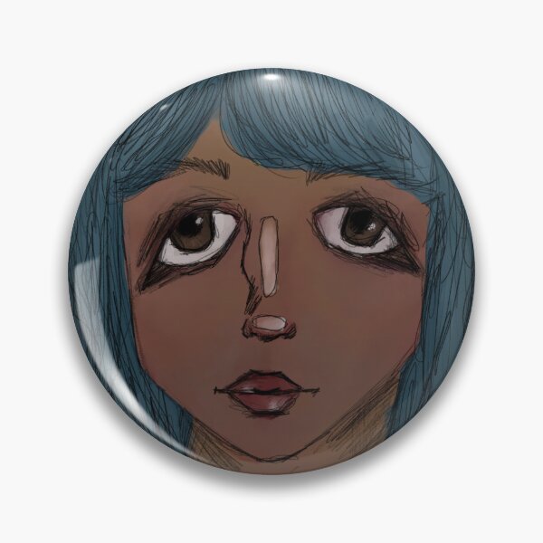 Item preview, cool blue haired girl  designed and sold by hauntedbyamelie.