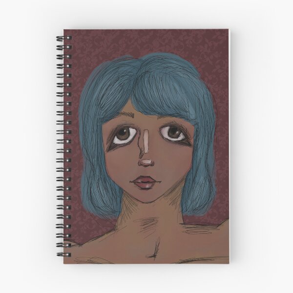 Item preview, cool blue haired girl  designed and sold by hauntedbyamelie.