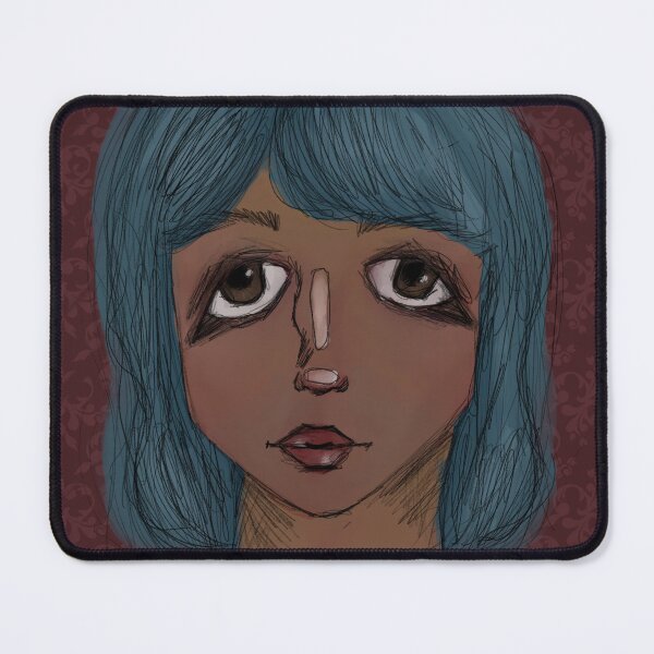Item preview, cool blue haired girl  designed and sold by hauntedbyamelie.
