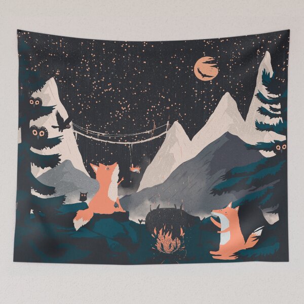 Item preview, Fox Punk and Orange Moon designed and sold by tabemisa.