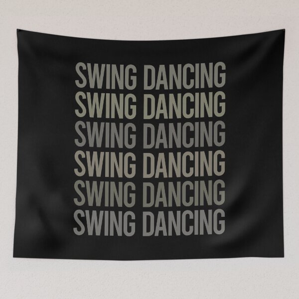 Item preview, Gray Text Art Swing Dancing Dance designed and sold by TarynBrown3126.