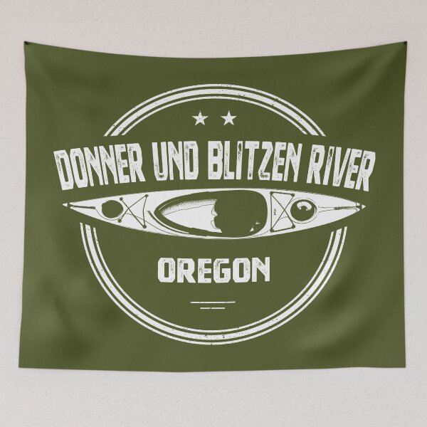 Artikelvorschau, Donner und Blitzen River Oregon Kajakfahren entworfen und verkauft von Esskay Designs.