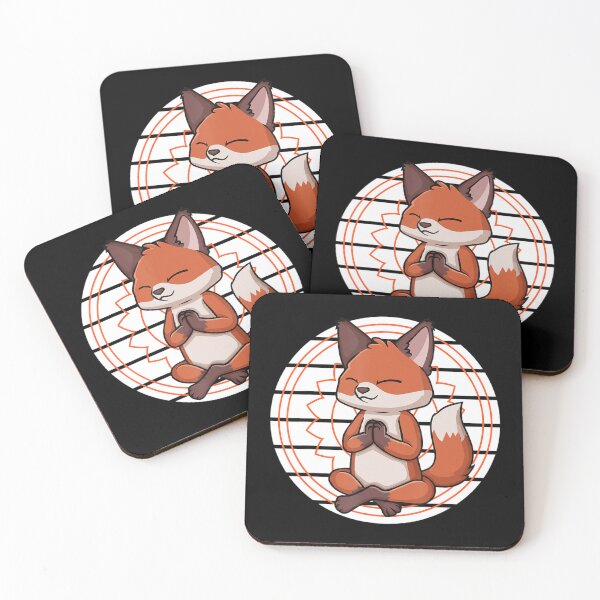 Item preview, Meditating Animal Fox Meditation designed and sold by dmimishinyo9r.