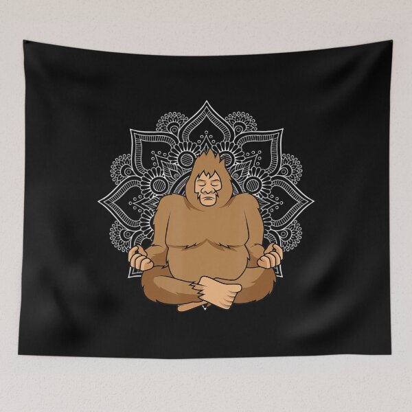 Item preview, Meditating Bigfoot Sasquatch Believer Mandala Lover designed and sold by dmimishinyo9r.