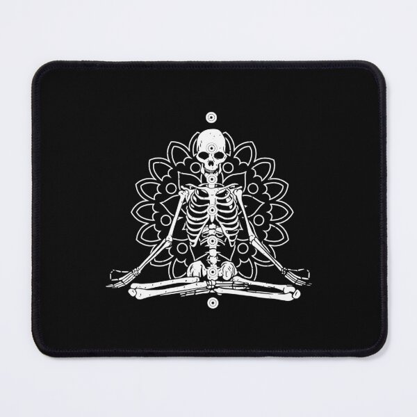 Item preview, Meditating Skeleton Chakras Lotus Flower Yoga designed and sold by dmimishinyo9r.