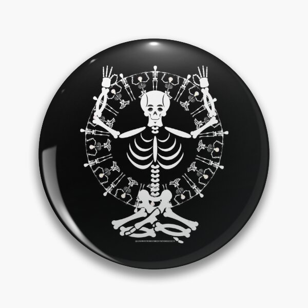 Item preview, Meditating Skeleton Skull Mindful Loving Kindness Meditation designed and sold by dmimishinyo9r.