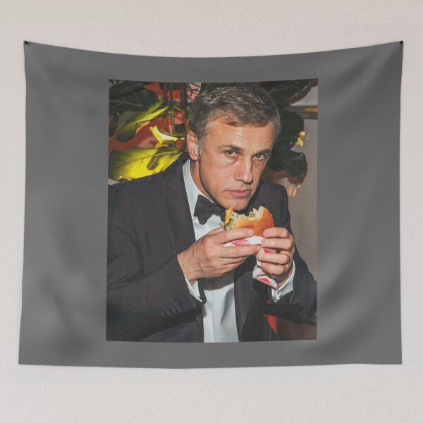 Item preview, Christopher Waltz Eating Burger designed and sold by Ronaldbak.