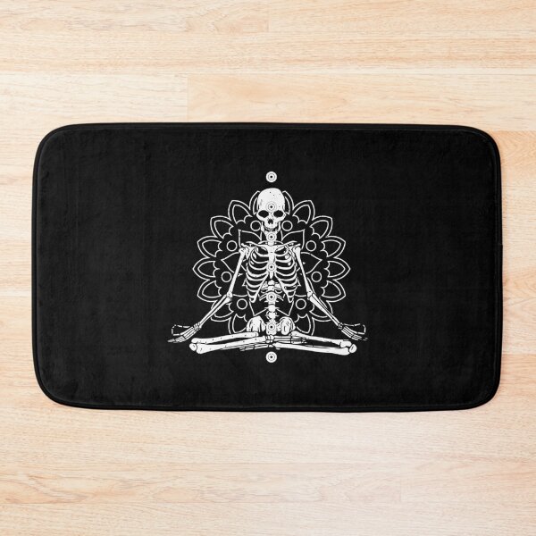 Item preview, Meditating Skeleton Chakras Lotus Flower Yoga designed and sold by dmimishinyo9r.