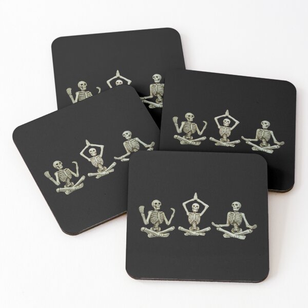 Item preview, Meditating Skeleton Yoga Workout Halloween designed and sold by dmimishinyo9r.
