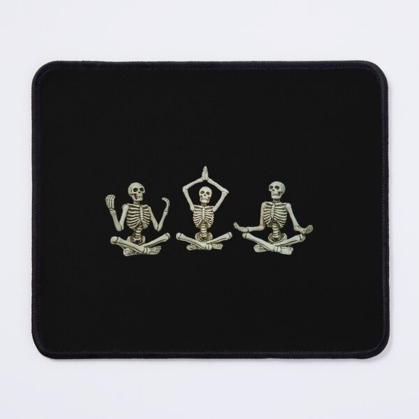 Item preview, Meditating Skeleton Yoga Workout Halloween designed and sold by dmimishinyo9r.