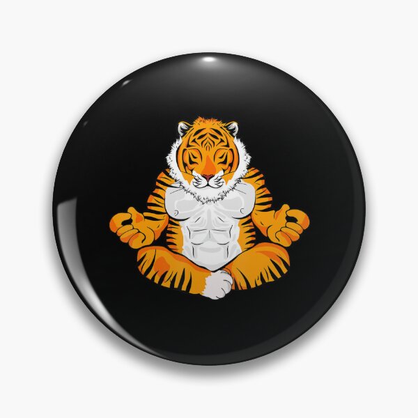 Item preview, Meditating Tiger Lover Women Yoga Men Meditation Tiger designed and sold by dmimishinyo9r.