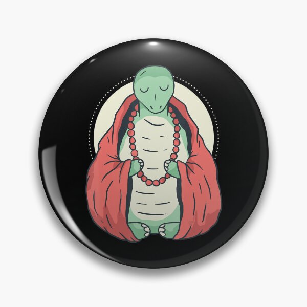 Item preview, Meditating Turtle With A Turtle Monk Meditating designed and sold by dmimishinyo9r.