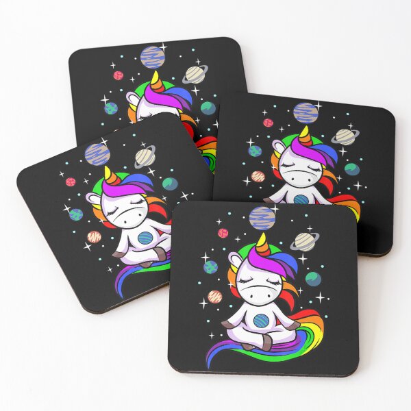 Item preview, Meditating Unicorn Buddhist Yoga Meditation Galaxy Space designed and sold by dmimishinyo9r.