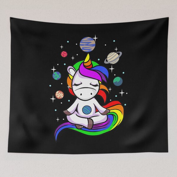 Item preview, Meditating Unicorn Buddhist Yoga Meditation Galaxy Space designed and sold by dmimishinyo9r.