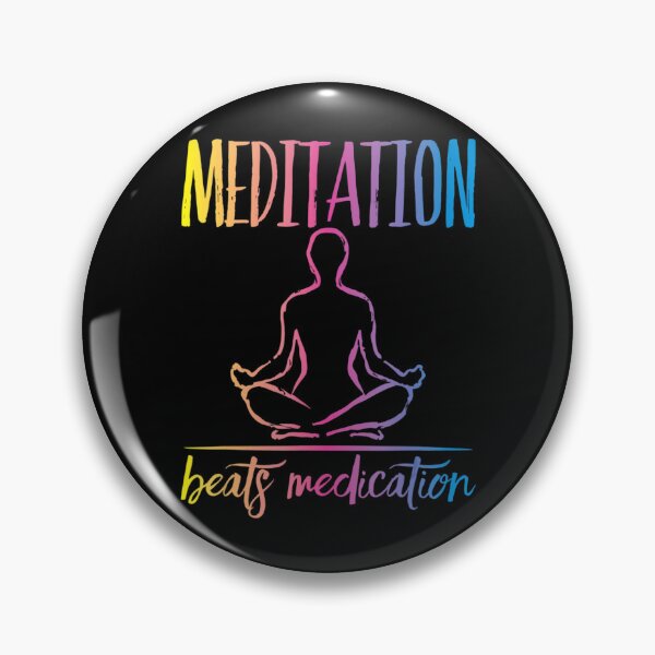 Item preview, Meditation Beats Medication Positive Message Zen Yoga designed and sold by dmimishinyo9r.