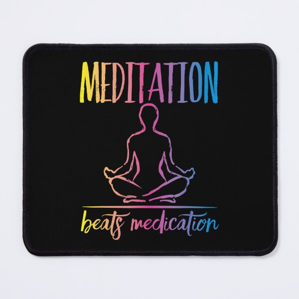 Item preview, Meditation Beats Medication Positive Message Zen Yoga designed and sold by dmimishinyo9r.