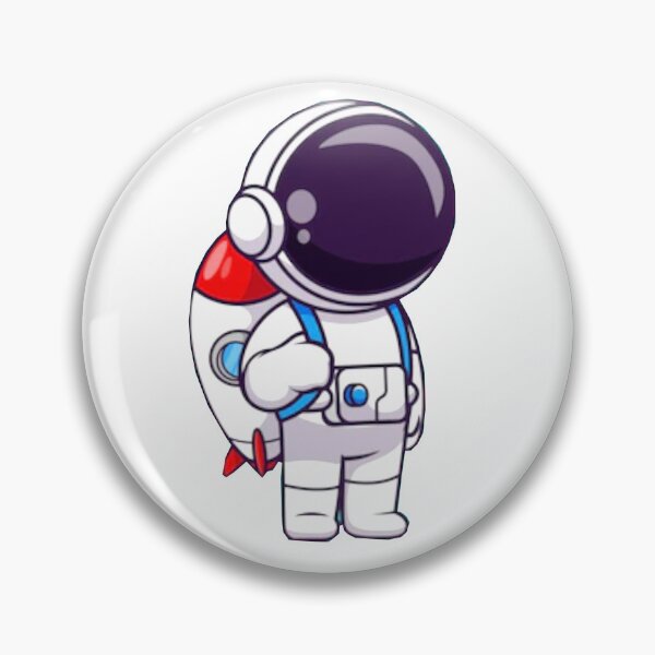 Item preview,  Cute astronaut with a rocket backpack cartoon designed and sold by BEAUTY ⭐⭐⭐⭐⭐.