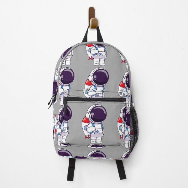 Item preview, Cute astronaut with a rocket backpack cartoon designed and sold by BEAUTY ⭐⭐⭐⭐⭐.