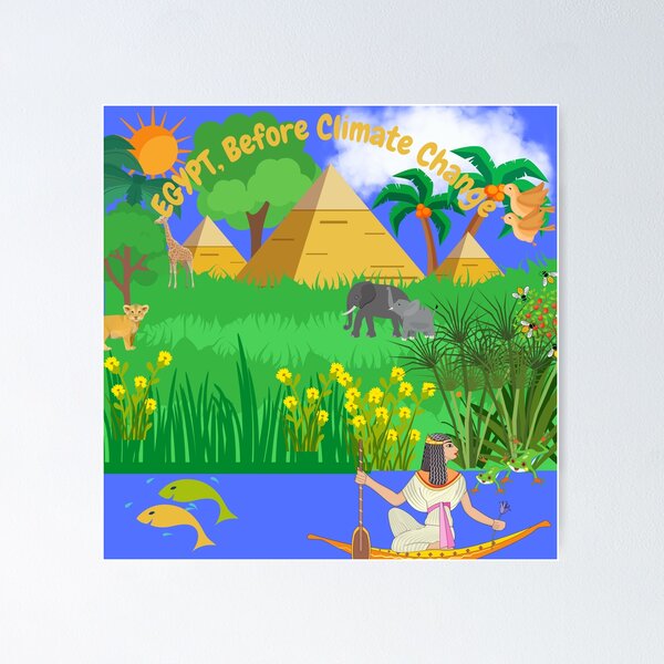 Item preview, Egypt, Before Climate-Change designed and sold by SLOGANS-2024.