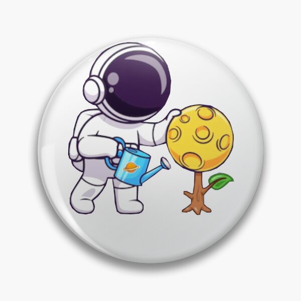 Item preview,   Cute astronaut watering moon plant cartoon designed and sold by BEAUTY ⭐⭐⭐⭐⭐.