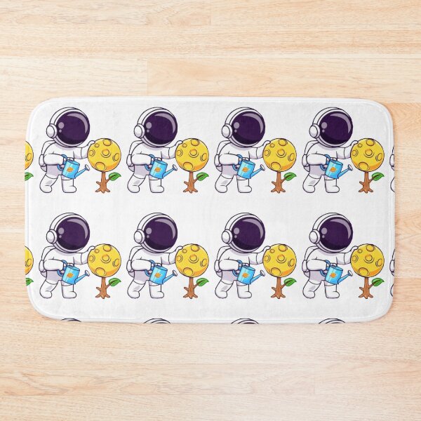 Item preview,   Cute astronaut watering moon plant cartoon designed and sold by BEAUTY ⭐⭐⭐⭐⭐.