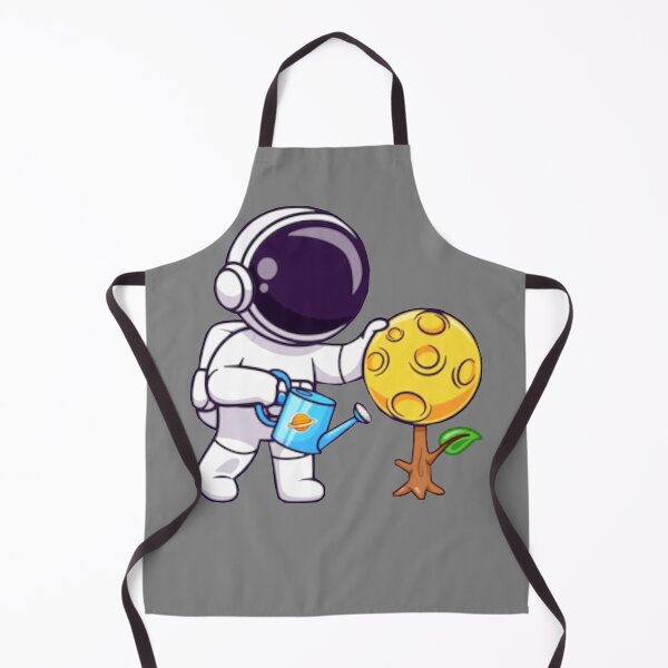 Item preview, Cute astronaut watering moon plant cartoon designed and sold by BEAUTY ⭐⭐⭐⭐⭐.