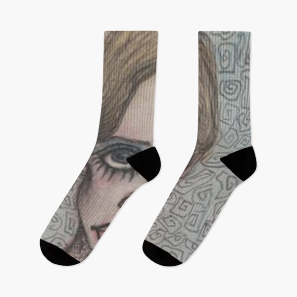 Item preview, stylised twiggy portrait  designed and sold by hauntedbyamelie.