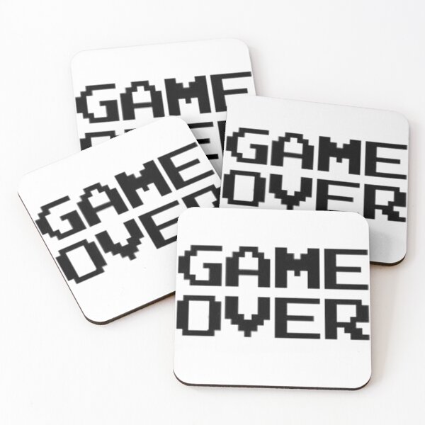 Item preview, Game Over, Over, Game, Lost, Black Text, designed and sold by AlA2 3MER.