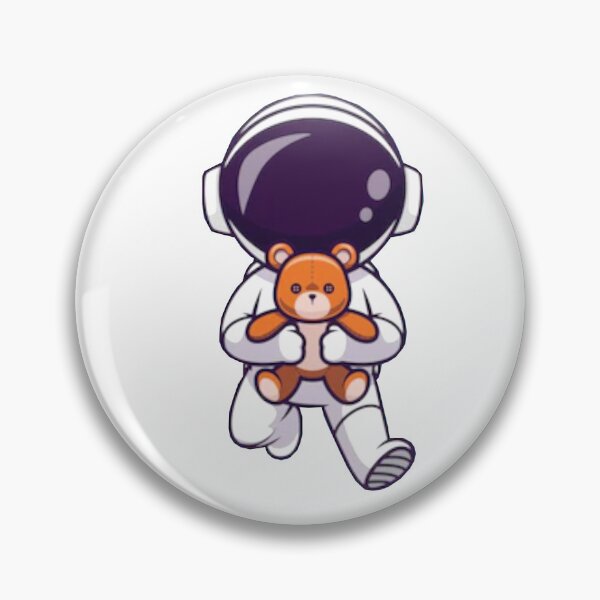Item preview,   Cute astronaut with teddy bear doll cartoon designed and sold by BEAUTY ⭐⭐⭐⭐⭐.