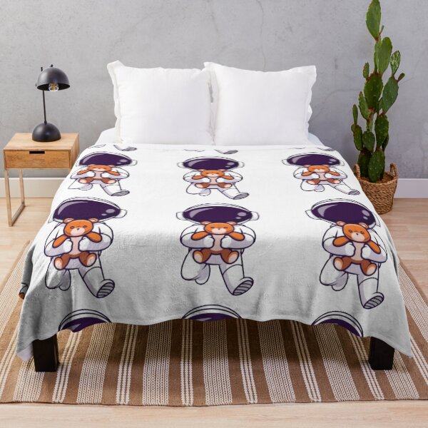 Item preview, Cute astronaut with teddy bear doll cartoon designed and sold by BEAUTY ⭐⭐⭐⭐⭐.