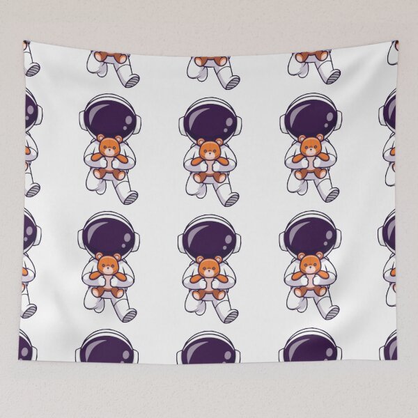 Item preview,   Cute astronaut with teddy bear doll cartoon designed and sold by BEAUTY ⭐⭐⭐⭐⭐.