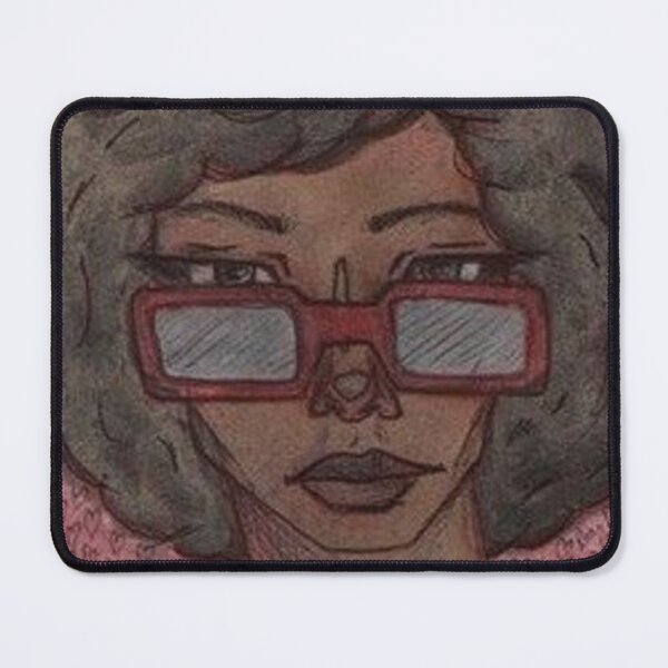 Item preview, cool black girl with glasses designed and sold by hauntedbyamelie.