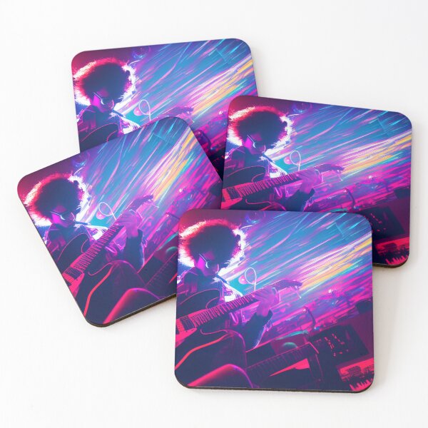 Item preview, Synthwave Guitarist 2 designed and sold by Creative Shed Designs.