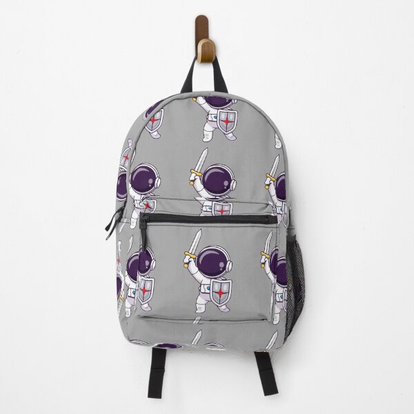 Item preview,   Cute astronaut warrior holding a shield and a sword cartoon designed and sold by BEAUTY ⭐⭐⭐⭐⭐.