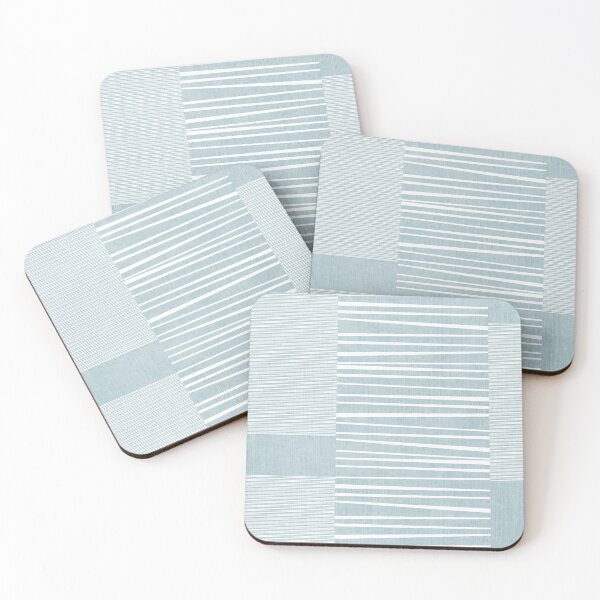 Item preview, Líneas blancas minimalistas sobre fondo texturizado azul pálido designed and sold by FAROSSTUDIO.
