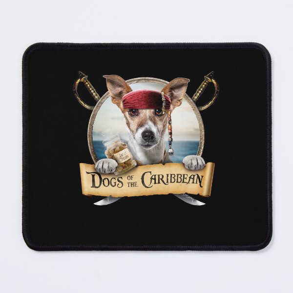 Artikelvorschau, Dogs of the Caribbean - Lustiger heller Jack Russell Terrier Pirat entworfen und verkauft von BrainlabStudios.