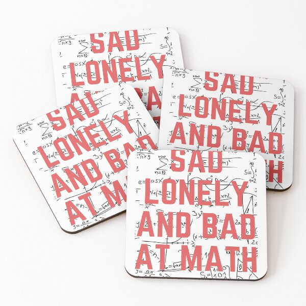 Item preview, Sad lonley and bad at math designed and sold by earth wings.